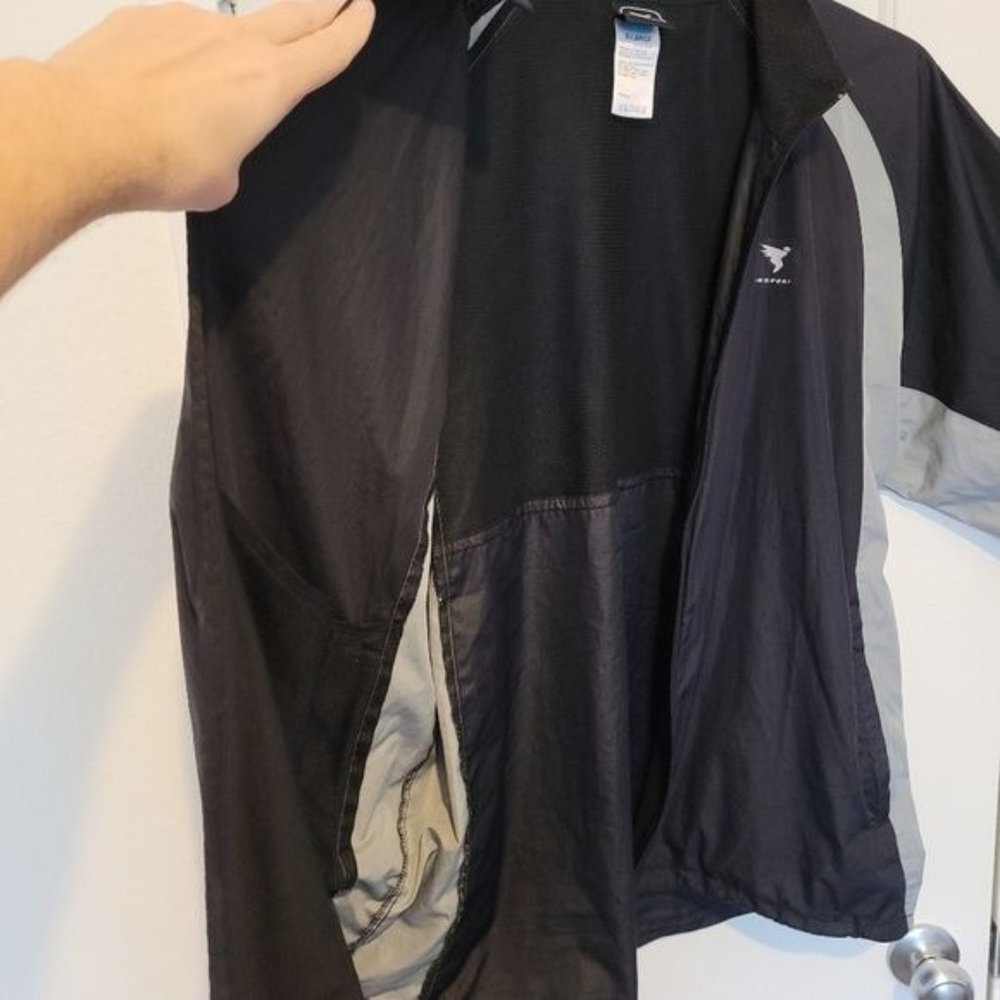 Insport Mens XL Jacket 100%Polyester Exclusive of Teflon Coat Black/Gray - Picture 5 of 5